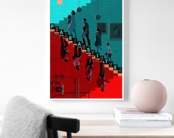 Parasietposter, filmposter, filmposter, kamerdecoratie woondecoratie kunstposter frameloos