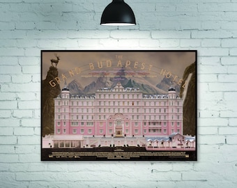 L'affiche de l'hôtel Grand Budapest, affiche de film, affiche de film, décoration de chambre décoration de la maison affiche d'art sans cadre