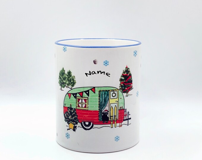 Keramik Tasse Campingbecher Wohnwagen Personalisiert