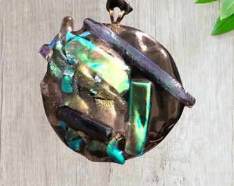 Chaos Fused Glass Pendant/Ornament