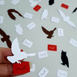 Decoración de búhos y letras/confeti para fiestas