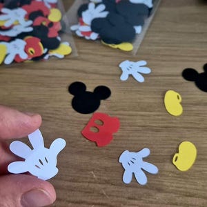 Coriandoli di Topolino (Decorazione da tavolo, Decorazione per biglietti, Scrapbooking)