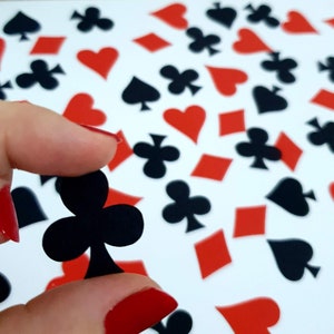 Confeti para la noche de póquer (dispersión de mesa, decoración de cartas, álbum de recortes)