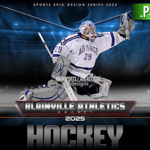 Horizontal EPIC Hockey Templates