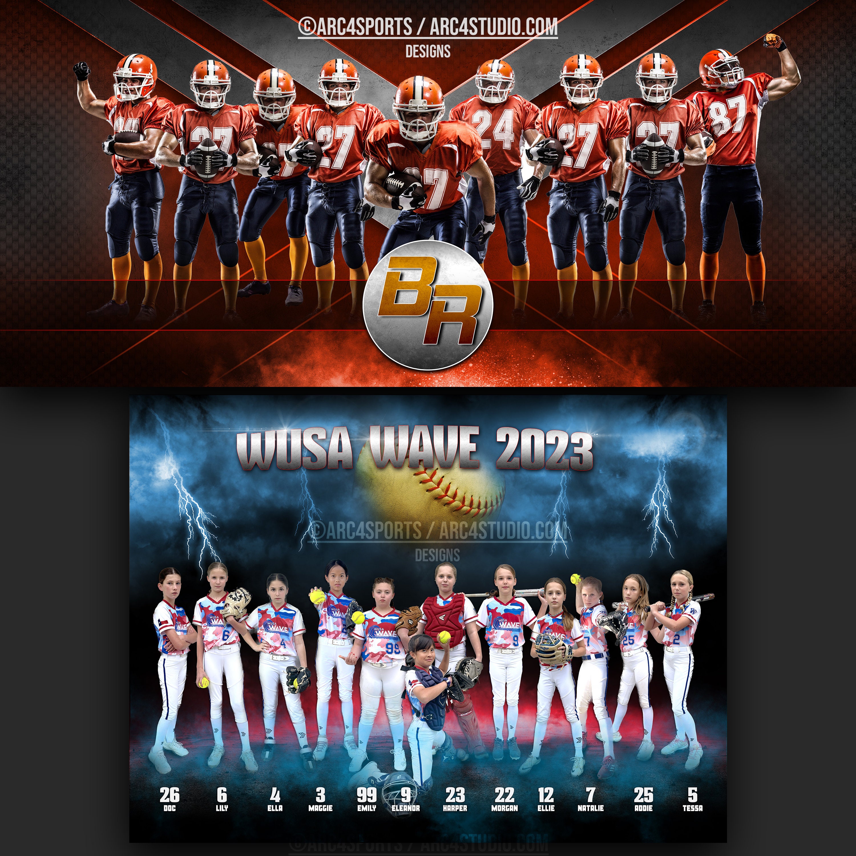 Team Signage Sports Team Banner Design: Custom School & Activity Banners (digital ...