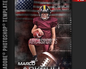 FOOTBALL USA - Amerikanische Flagge Hintergrundvorlage