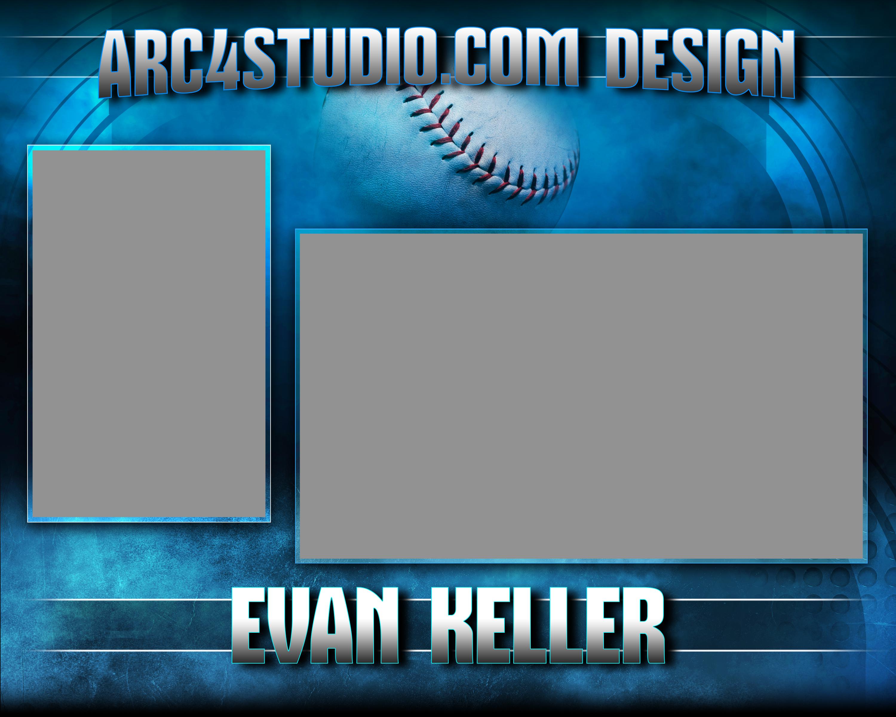 Baseball Memory Mate 8x10 Template | Editable Photoshop PSD With Team ...