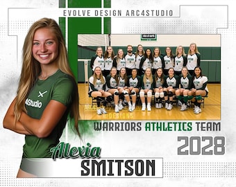 Multi-Sport Memory Mate Template 8x10 | Customizable PSD for Sports Photography