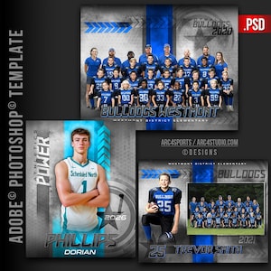 スポーツ PSD テンプレート パッケージ | チームと個人向けの編集可能な 3 つのスポーツ デザイン