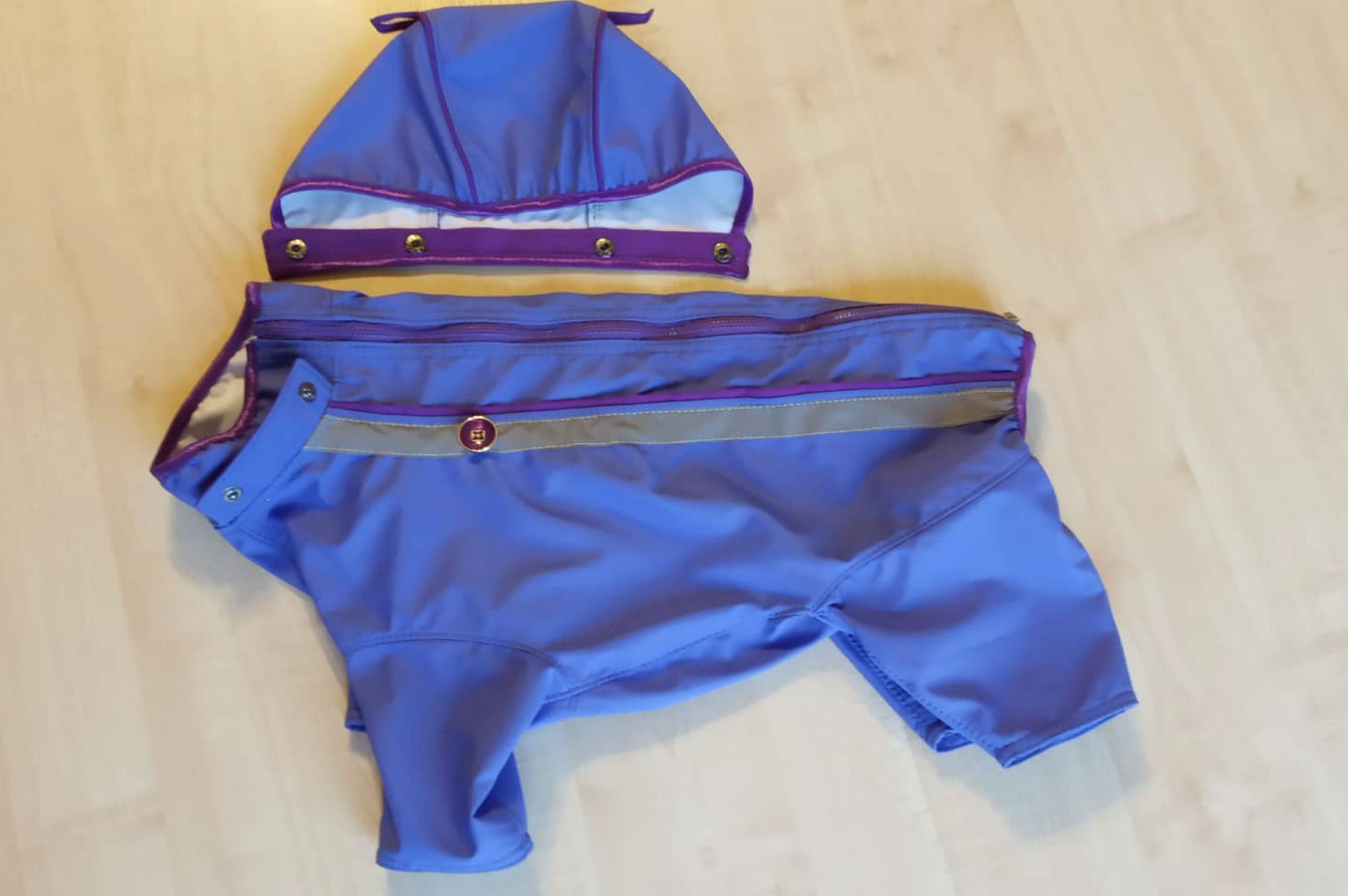 Full Body Dog Raincoat With Hood Winter Dog Coat Custom Dog Etsy