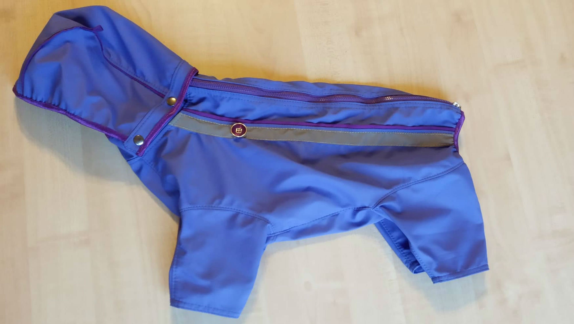 Full Body Dog Raincoat With Hood Winter Dog Coat Custom Dog Etsy