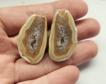 Malawi agate pair