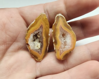 Malawi agate pair