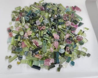 High Quality Tourmaline Mix Lot with Pink, Green and Blue 39.31 grams