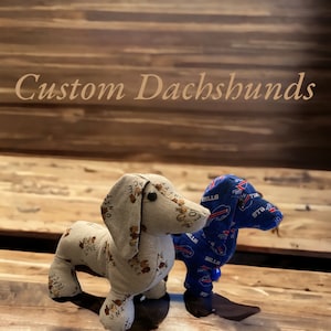 Custom dachshunds/stuffed animals/plushies/personalized