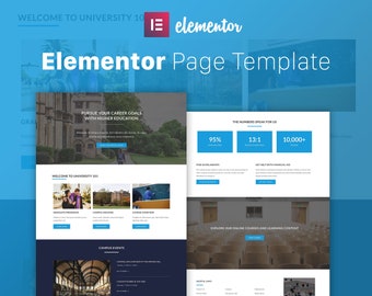 University 101 - Elementor Template