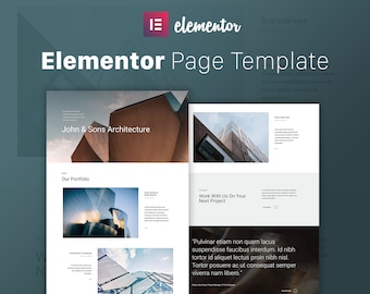 The Architect - Elementor Template