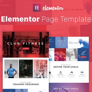 Club Fitness - Elementor Template