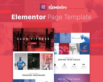 Club Fitness - Plantilla Elementor