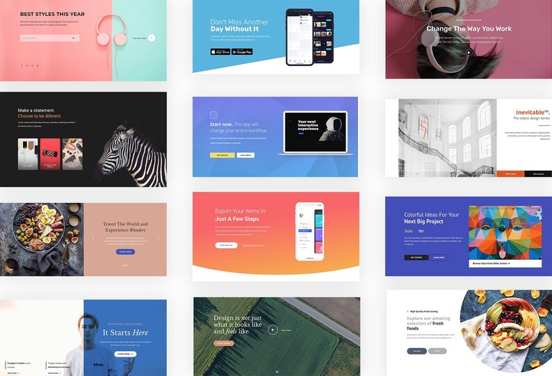 HUGE Elementor Headers Bundle - Etsy