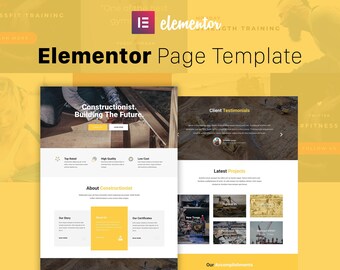 Constructionist - Elementor Template
