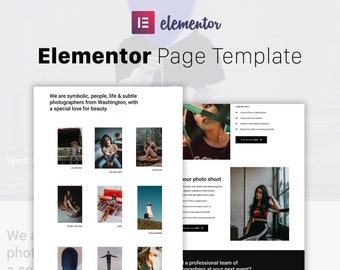 Minimal Photo - Elementor Template