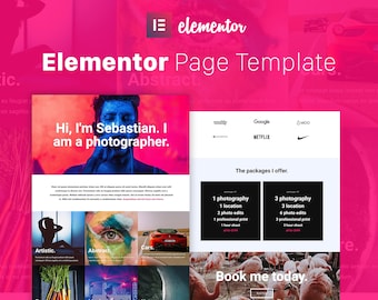 Bold Photo - Elementor Template