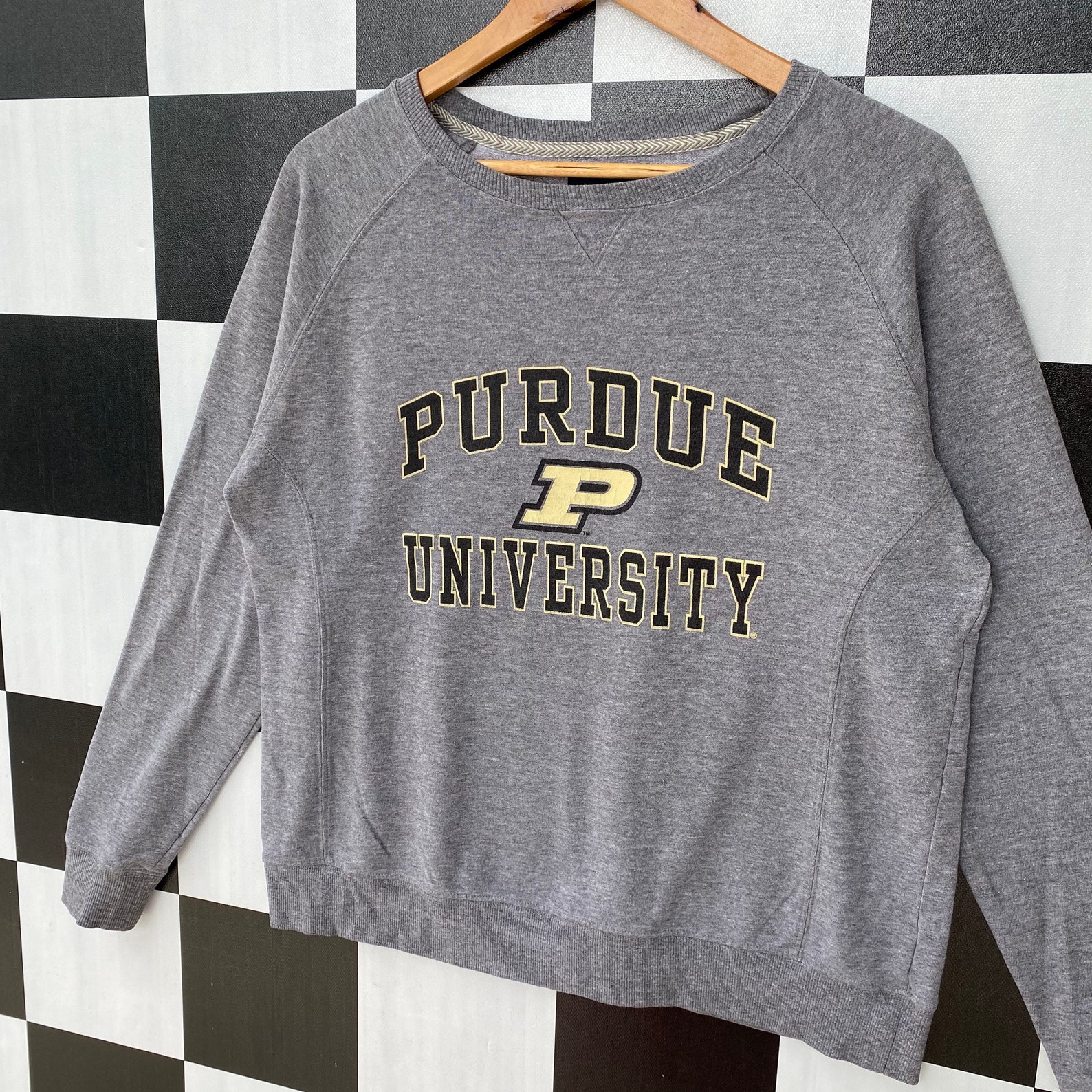 Vintage 90s Purdue University Sweatshirt Jumper Purdue Etsy