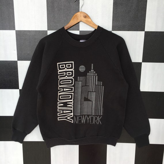 Vintage 90s Broadway Newyork Sweatshirt Jumper Broadway | Etsy