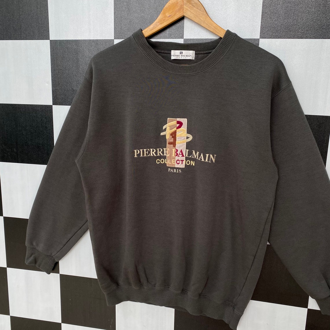 Vintage Pierre Balmain Paris Sweatshirt Jumper Pierre Balmain | Etsy