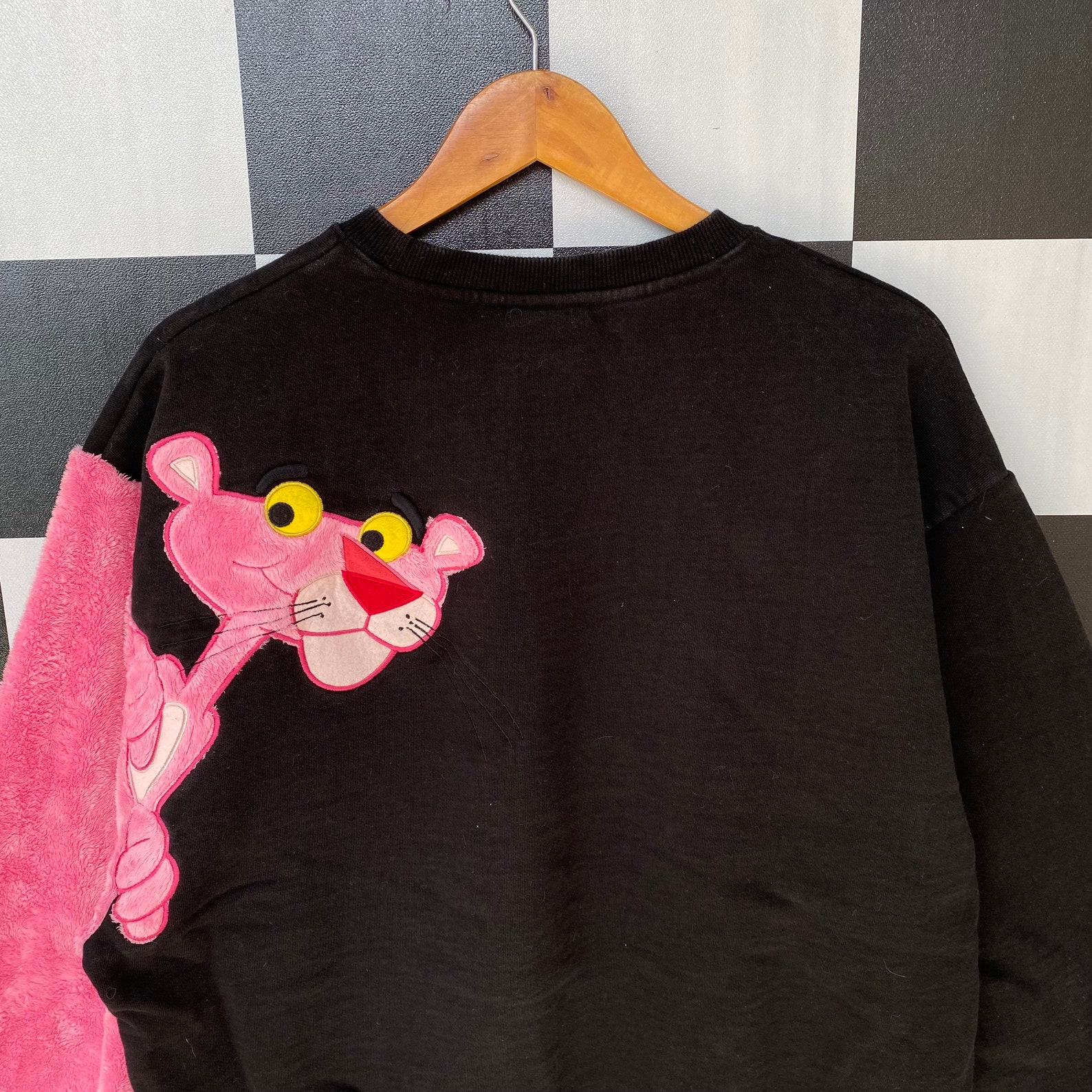 Pink Panther Sweatshirt Jumper Pink Panther Crewneck Big Logo | Etsy
