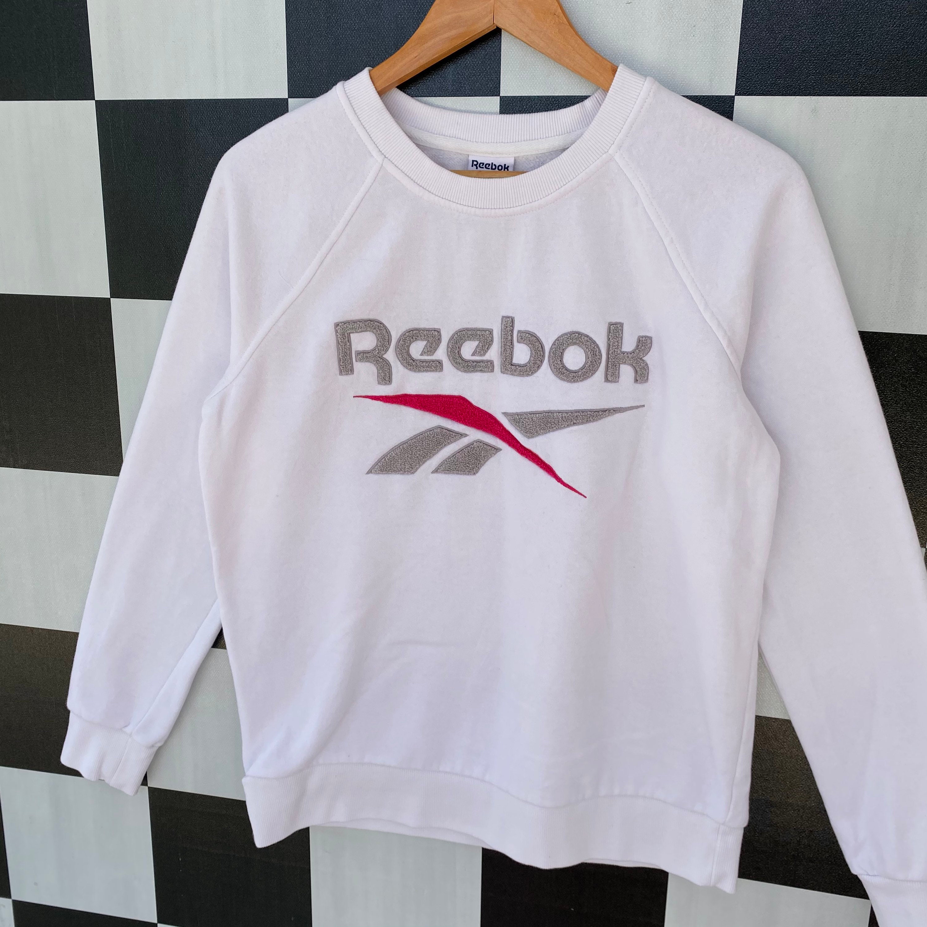 Vintage Reebok Sweatshirt Jumper Reebok Crewneck Big Logo Etsy