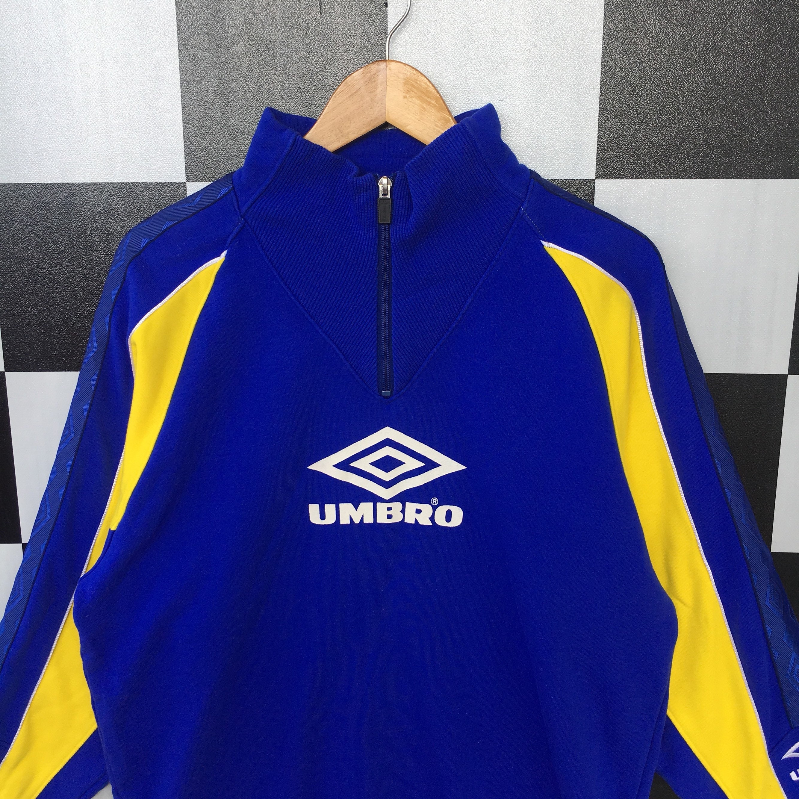 Umbro Quarter Zip Sweatshirt Jumper Umbro Crewneck Big Logo | Etsy