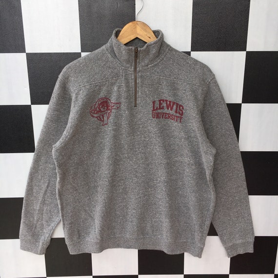 Lewis University Quarter Zip Sweatshirt Jumper Lew