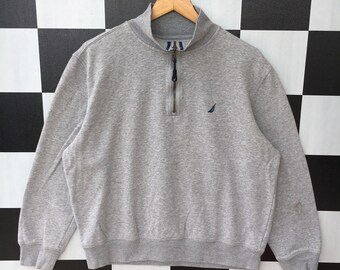 Buzo Nautica Quarter Zip Gris Oscuro Buzo Nautica Quarter Zip Gris Oscuro