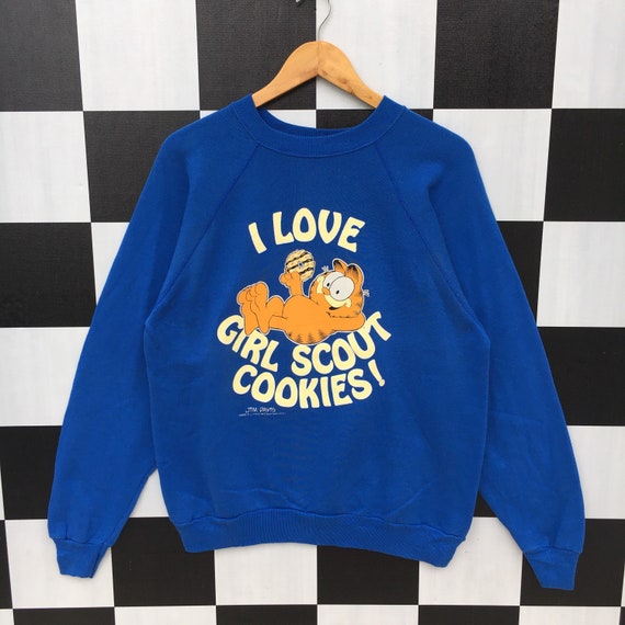 Vintage 90s Garfield Cartoon Sweatshirt Jumper Gar
