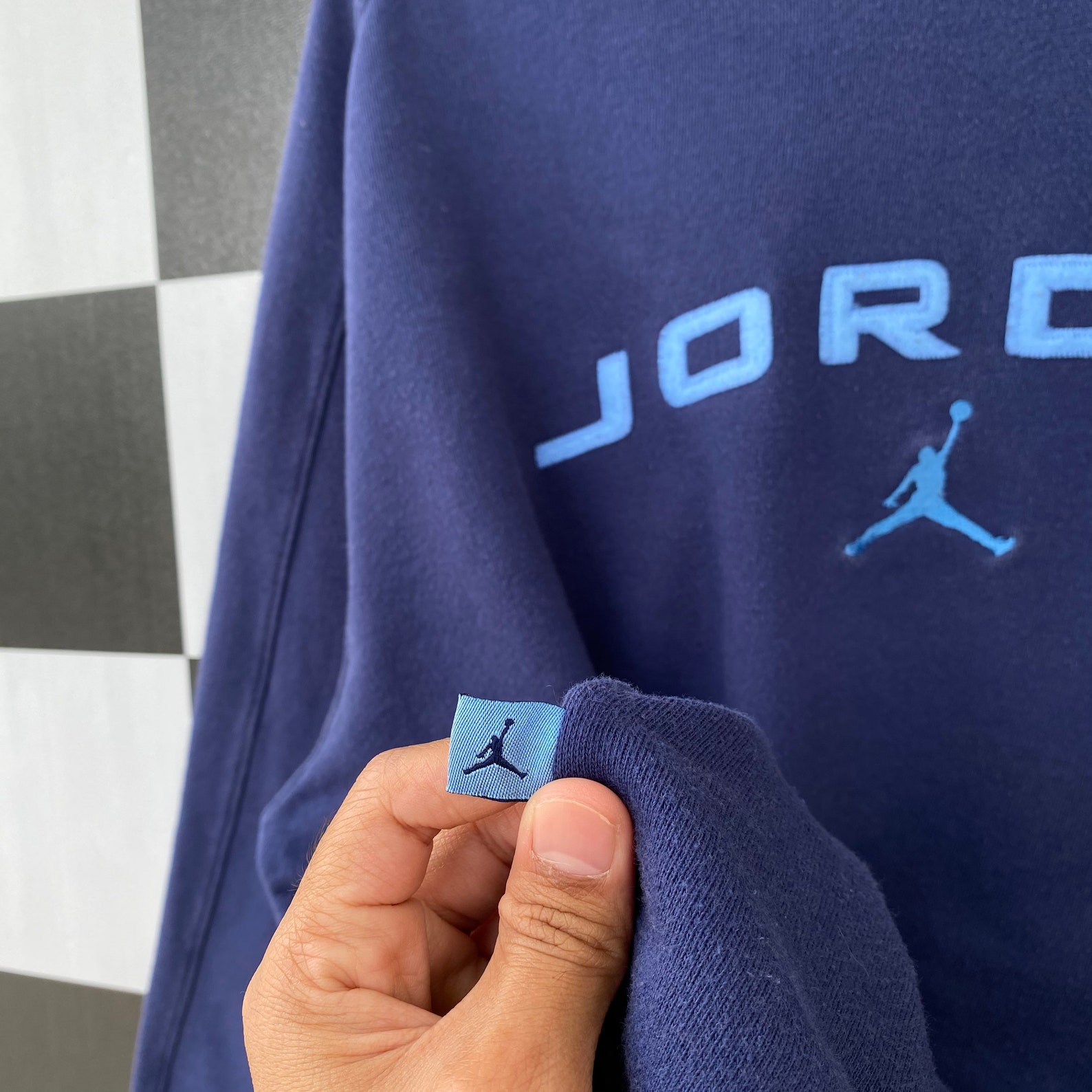 light blue jordan jumper