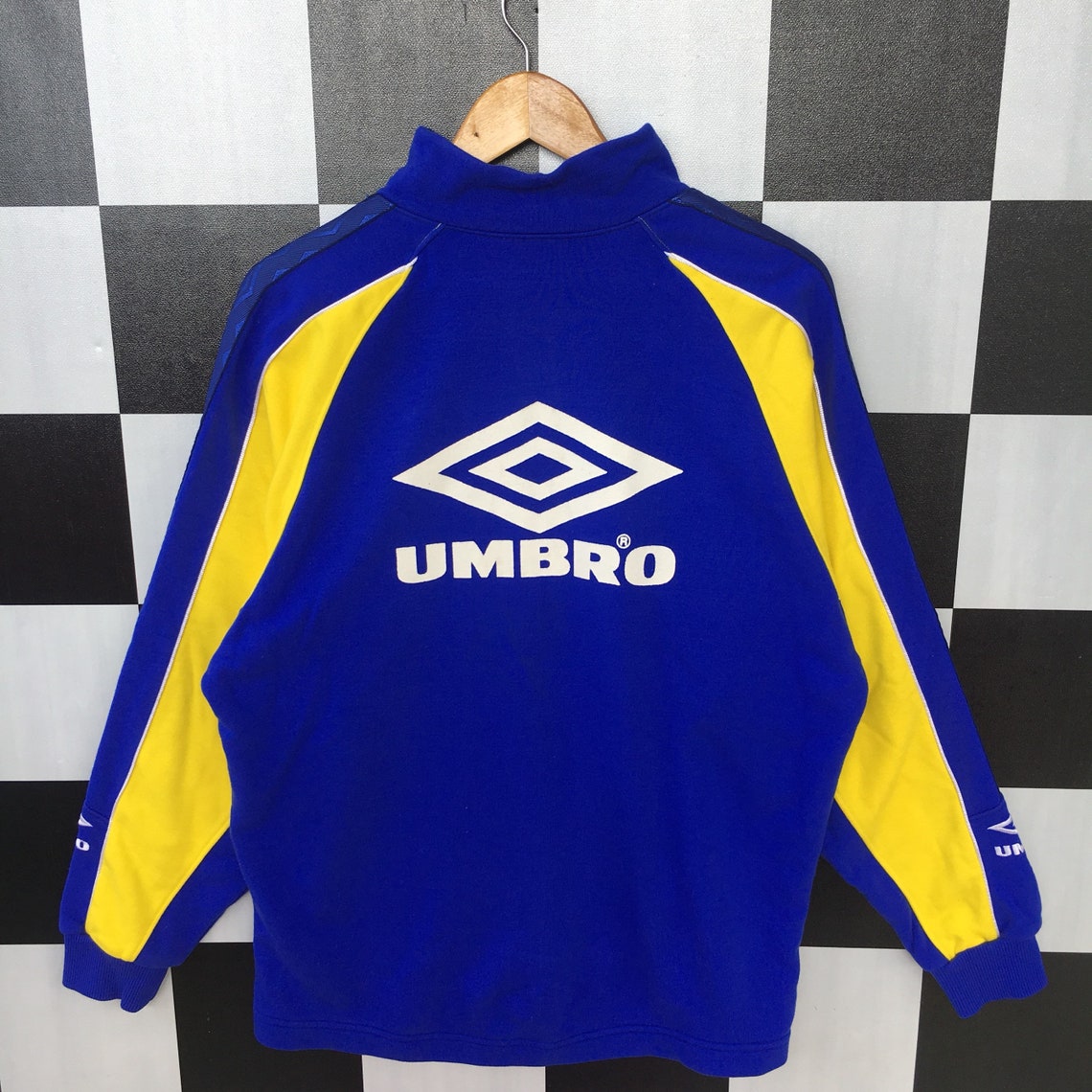 Umbro Quarter Zip Sweatshirt Jumper Umbro Crewneck Big Logo Etsy