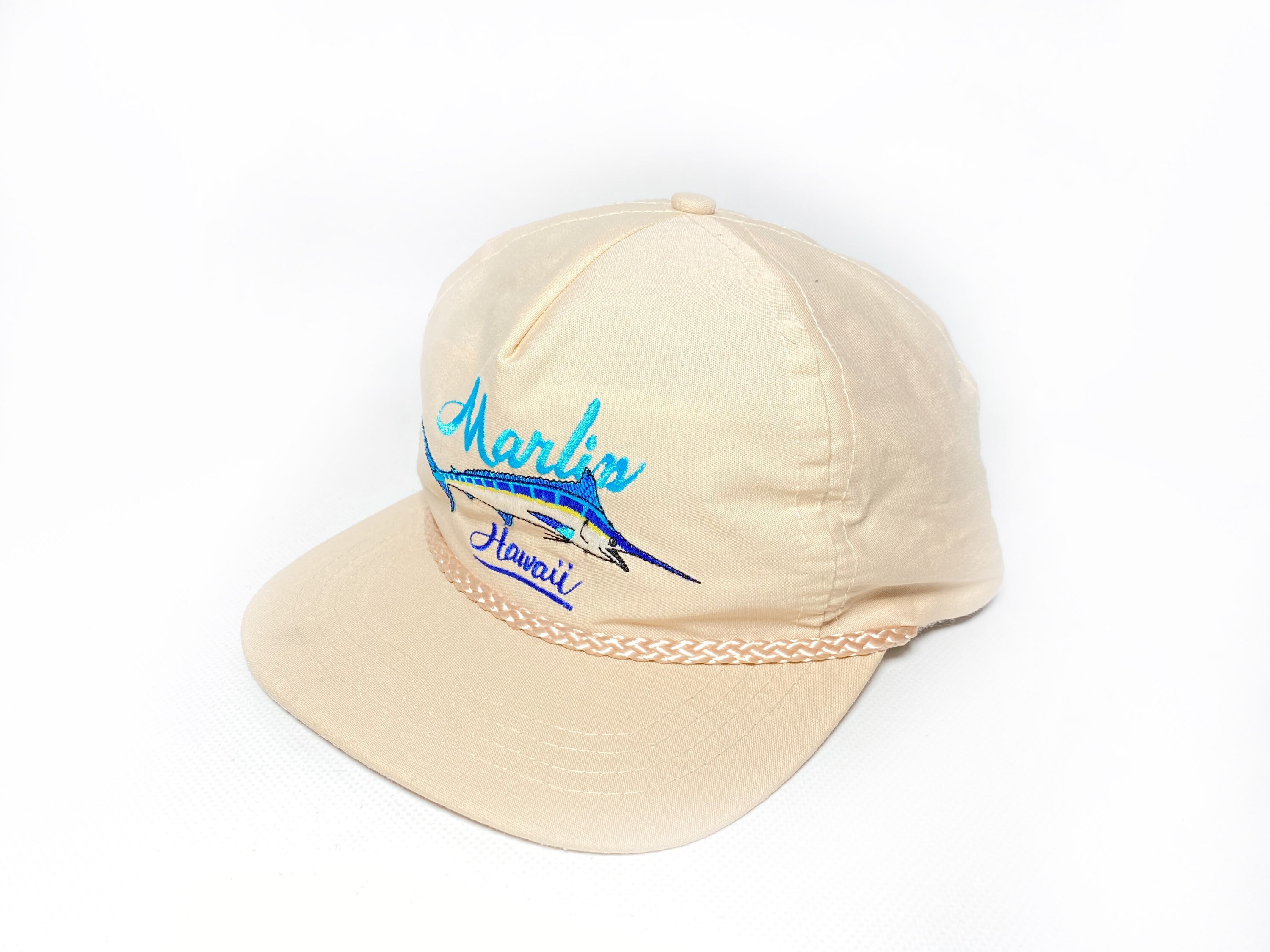 Rare Vintage Marlin Hawaii Hat Cap Pink 