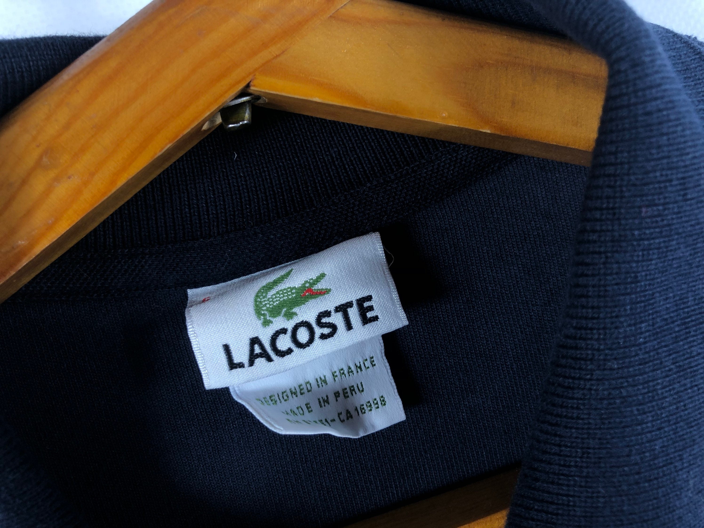 Vintage LACOSTE Chemise Polo velours T-shirt Genuine Size 5 | Etsy