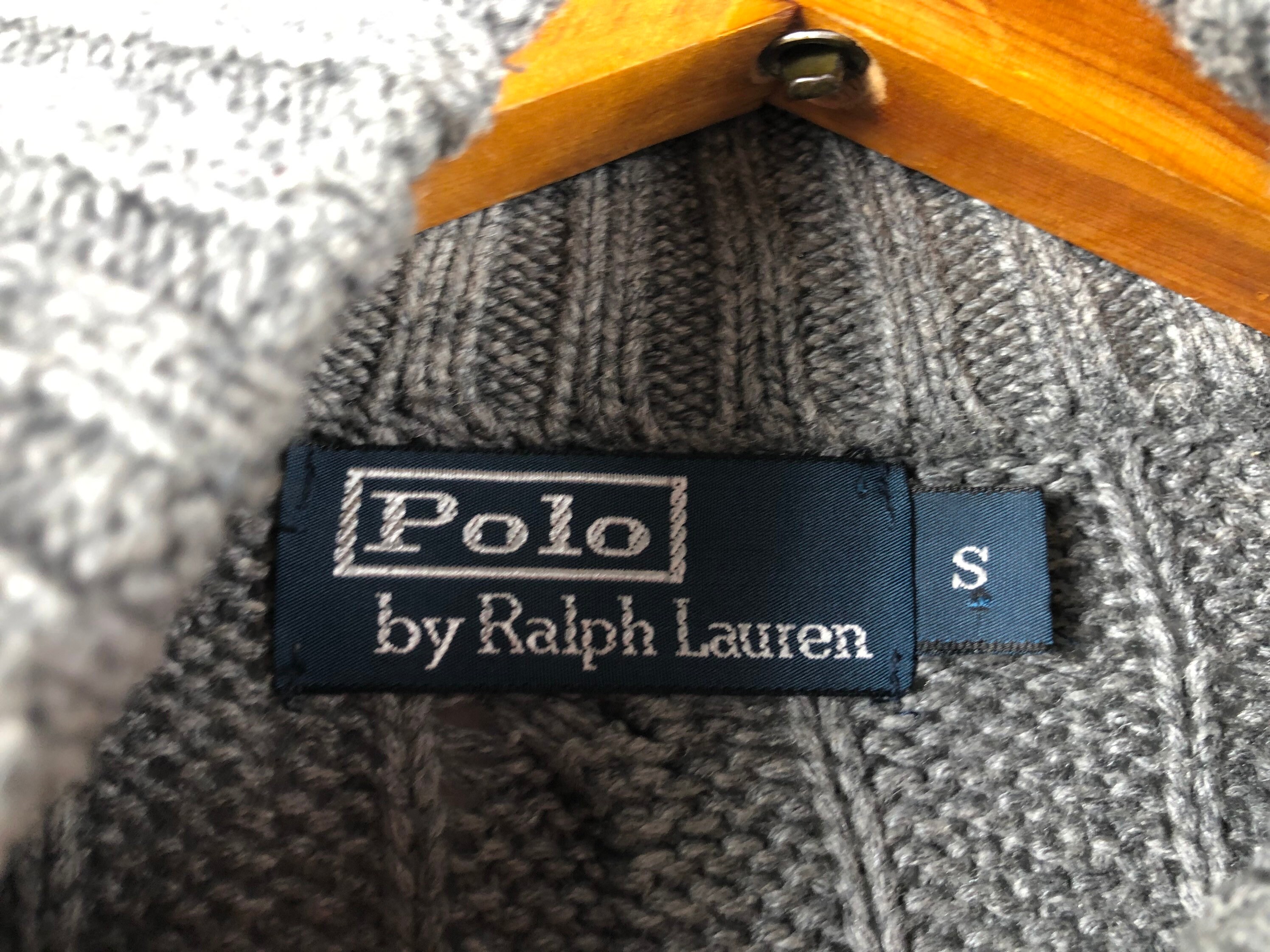 Rare Vintage Polo Ralph Lauren Sweater Mens Size S Grey Retro - Etsy UK