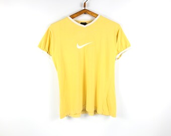 yellow nike sweater vintage