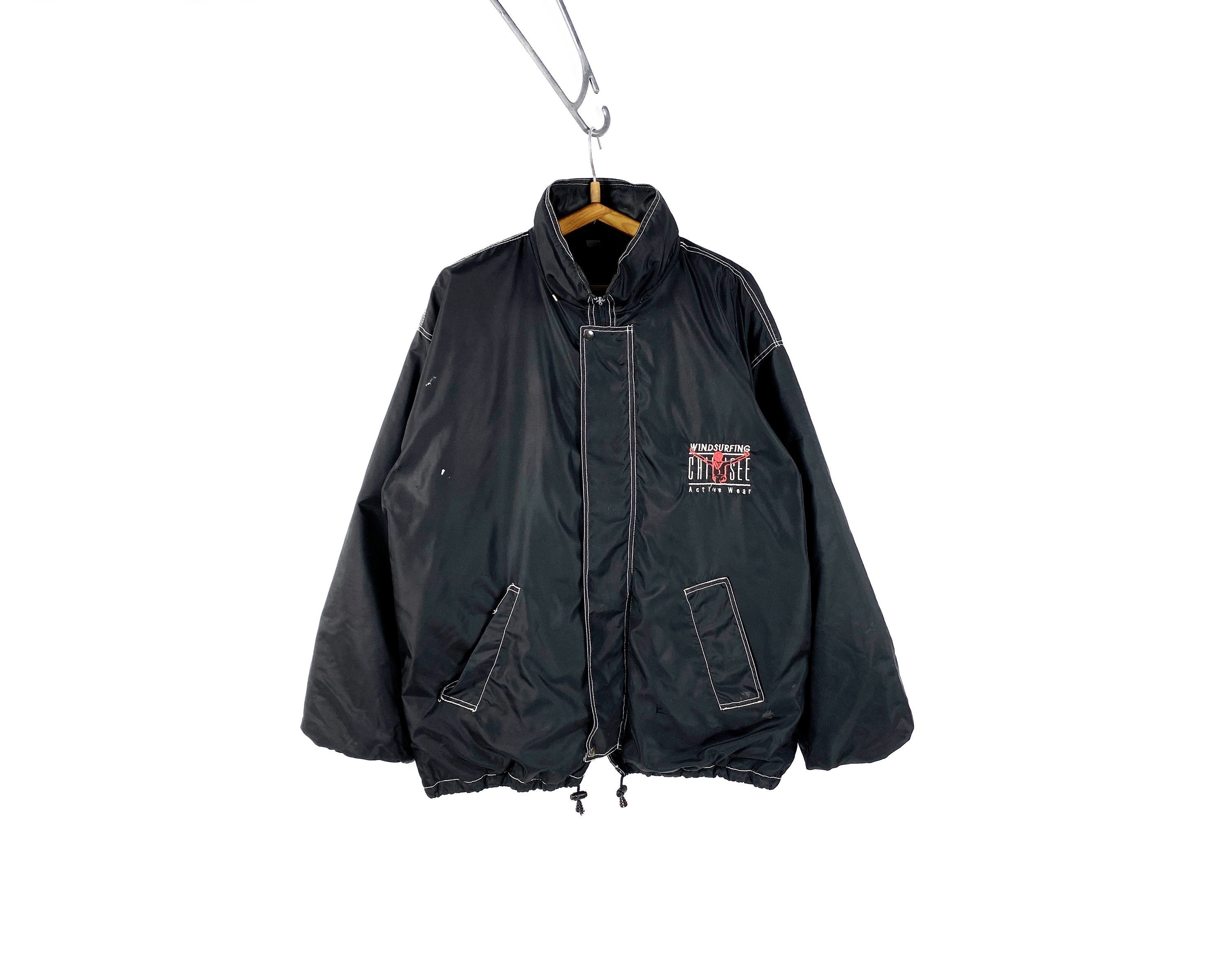 HIDEANDSEEK nylon zip jacket l black-