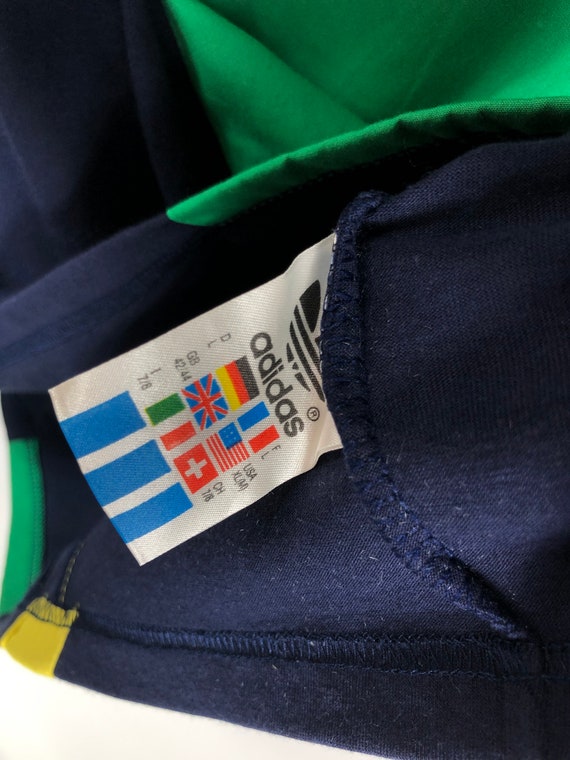 Vintage ADIDAS ORIGINALS camiseta Blue Size L men rare rave - España