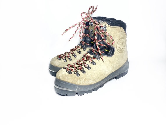 80's style hiking boots