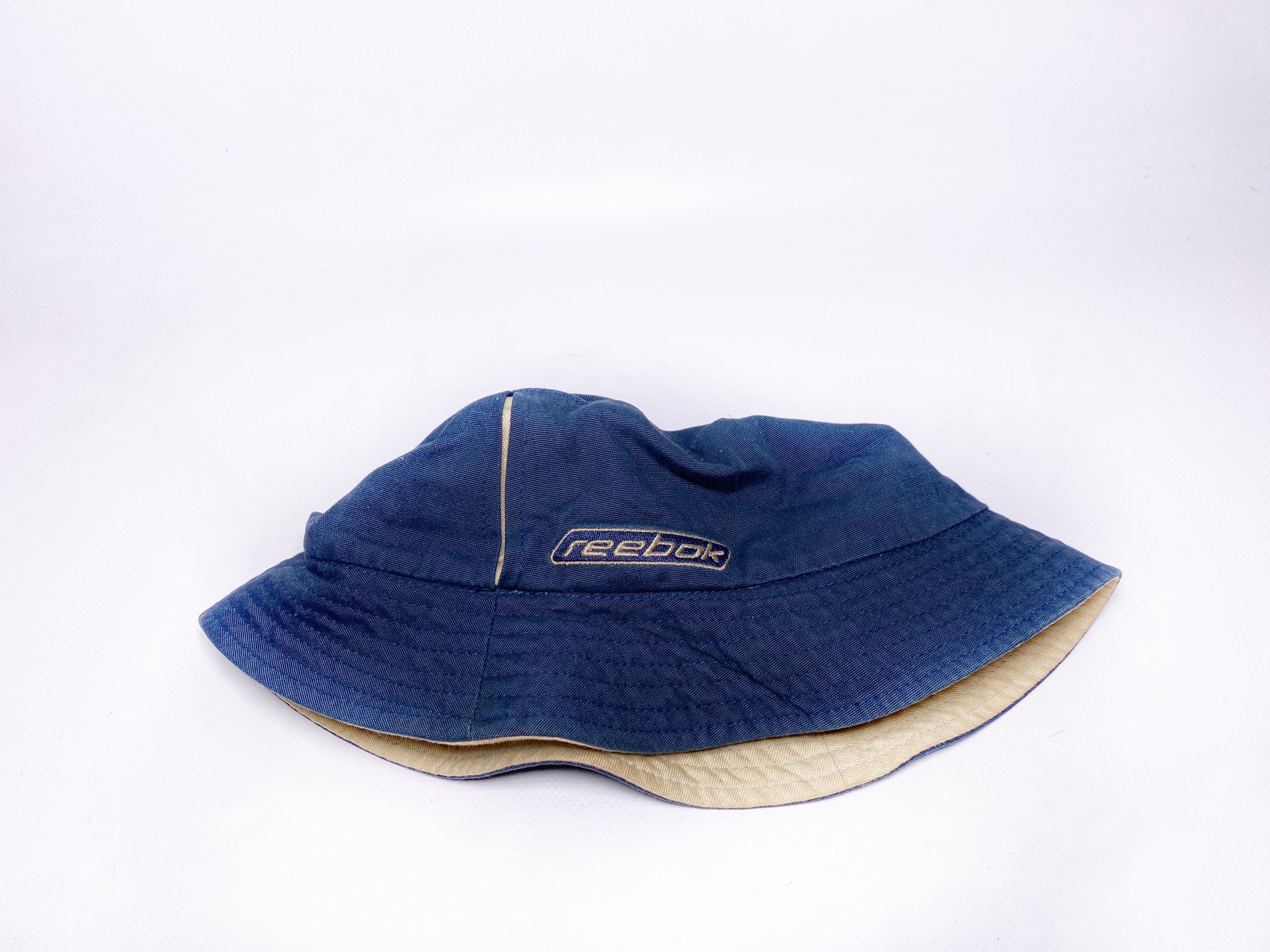Vintage Men's Reebok Greg Norman Straw Hat The Shark Banded Beige Navy Blue retro hip hop hippie streetwear authentic style luxury 90s 80