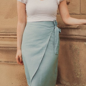 Solène Wrap Midi Skirt Digital Pattern // UK 4-24, US 0-20 // PDF Sewing Patterns image 6