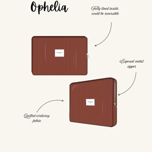Laptop Bag Sewing Pattern PDF | Corduroy Laptop Sleeve | Quilted Laptop Case | Beginner Friendly | Video Tutorial image 10