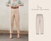 Inès High Waisted Trousers Digital Pattern // UK 4-24, US 0-20 //  PDF Sewing Patterns 