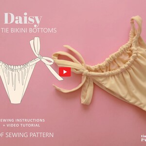 Naomi Gathered Bikini Top Swimwear Pattern // UK 4-24, US 0-20 ...